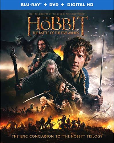 The Hobbit: The Battle of the Five Armies Blu-ray cover
